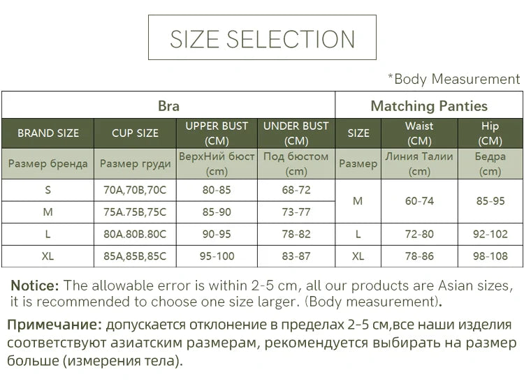 Women Summer Lace Bra Set