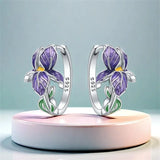 925 Sterling Silver Flower Earrings