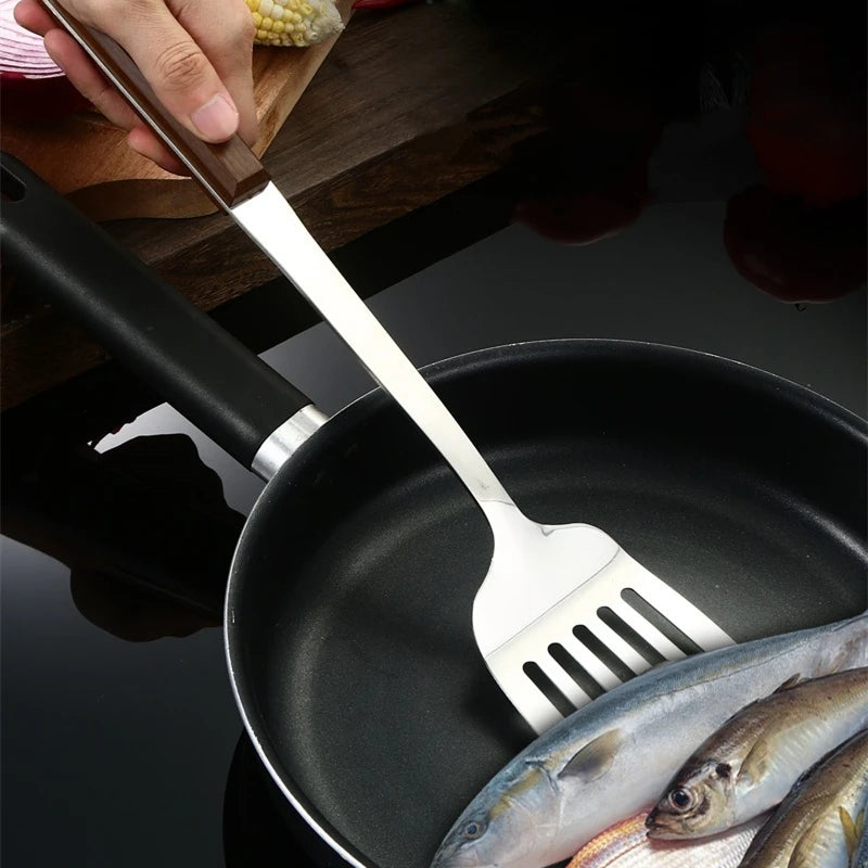 Wooden Handle Wok Spatula & Cooking Utensils