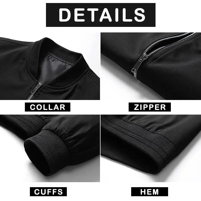 Men's Plus Size Bomber Jacket Winter