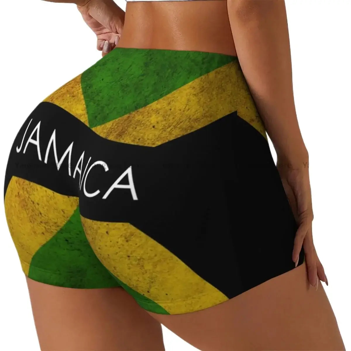 Women High Waist Skinny Shorts