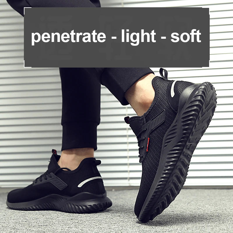 Men Indestructible Steel Toe Sneakers