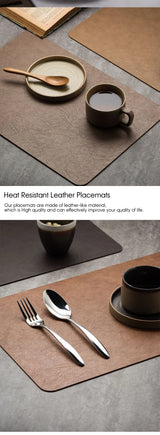 Leather Placemats Set