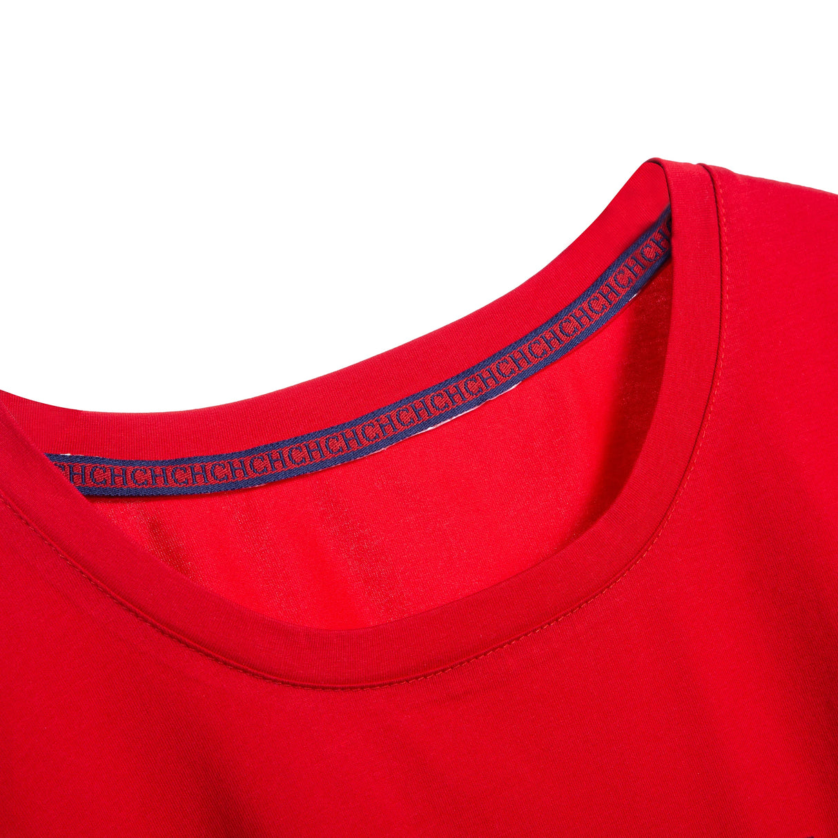 Embroidered Elegance Round Neck T-Shirt