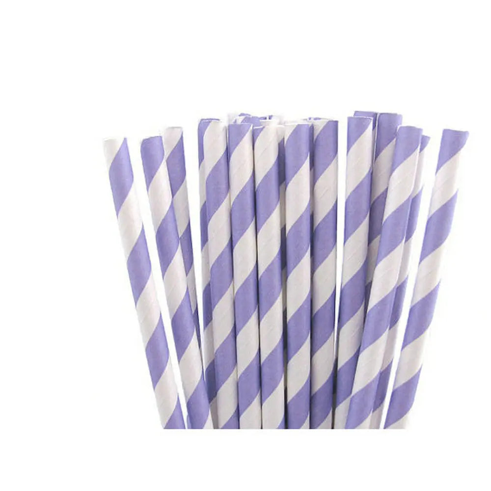 Light Color Paper Straws (25pcs)