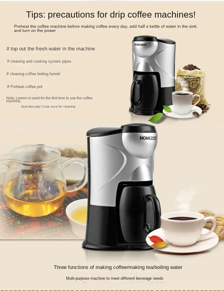 Mini Automatic Drip Coffee Maker