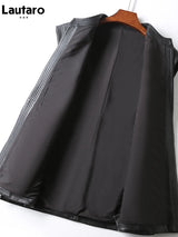 Luxury Soft PU Leather Sleeveless Vest