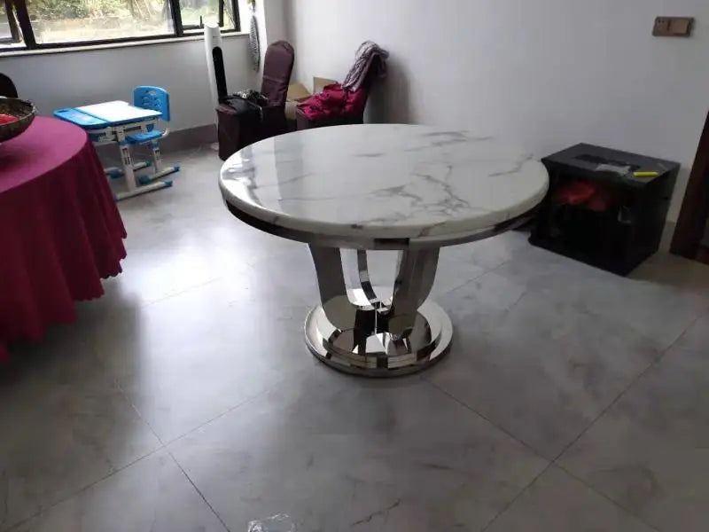 Rotating Metal Dining Table