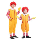 Parent-Child Yellow Clown Costume