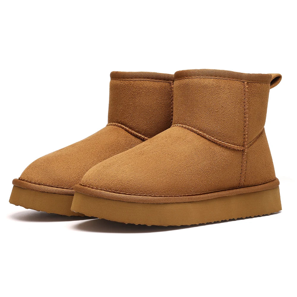 Evshine Memory Foam Ankle Boots – Waterproof Winter Snow Boots