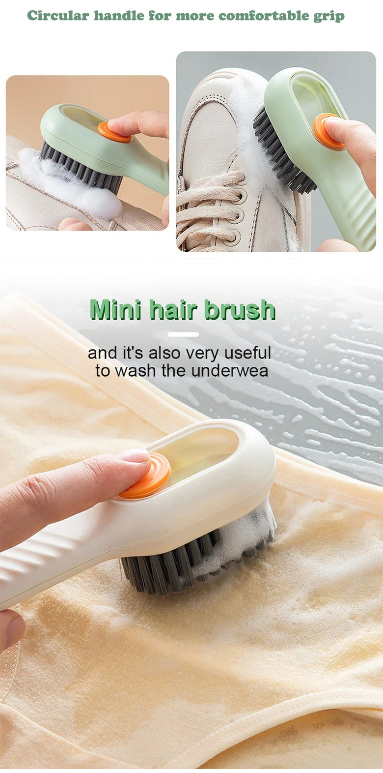 Soft Bristle Shoe Cleaning Brush