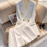 Women's Blazer Shorts Set
