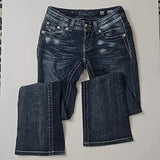 Miss Me Y2K Rhinestone Wide Jeans