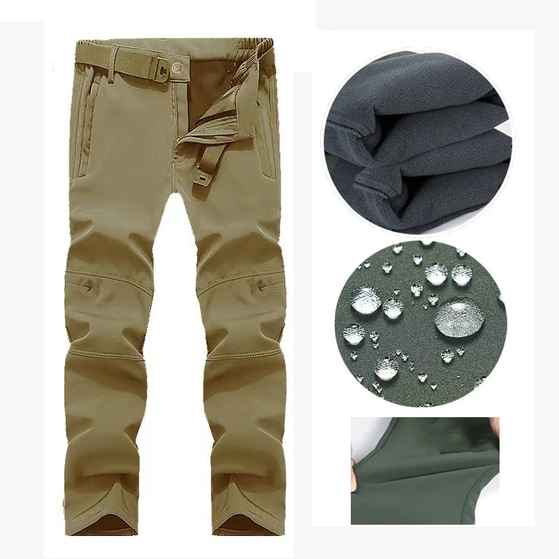Men Softshell Fleece Waterproof Jacket
