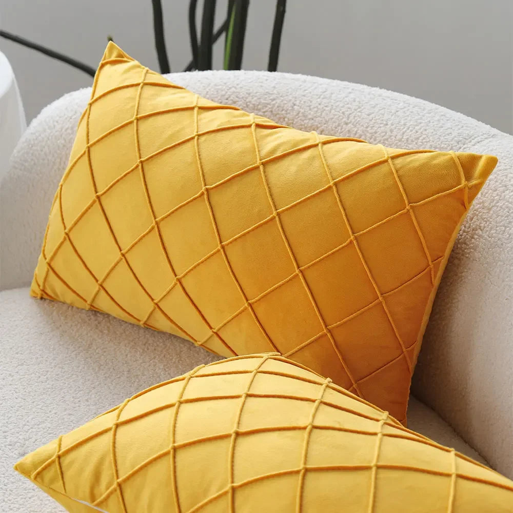 Yellow Decorative Pillow Cover