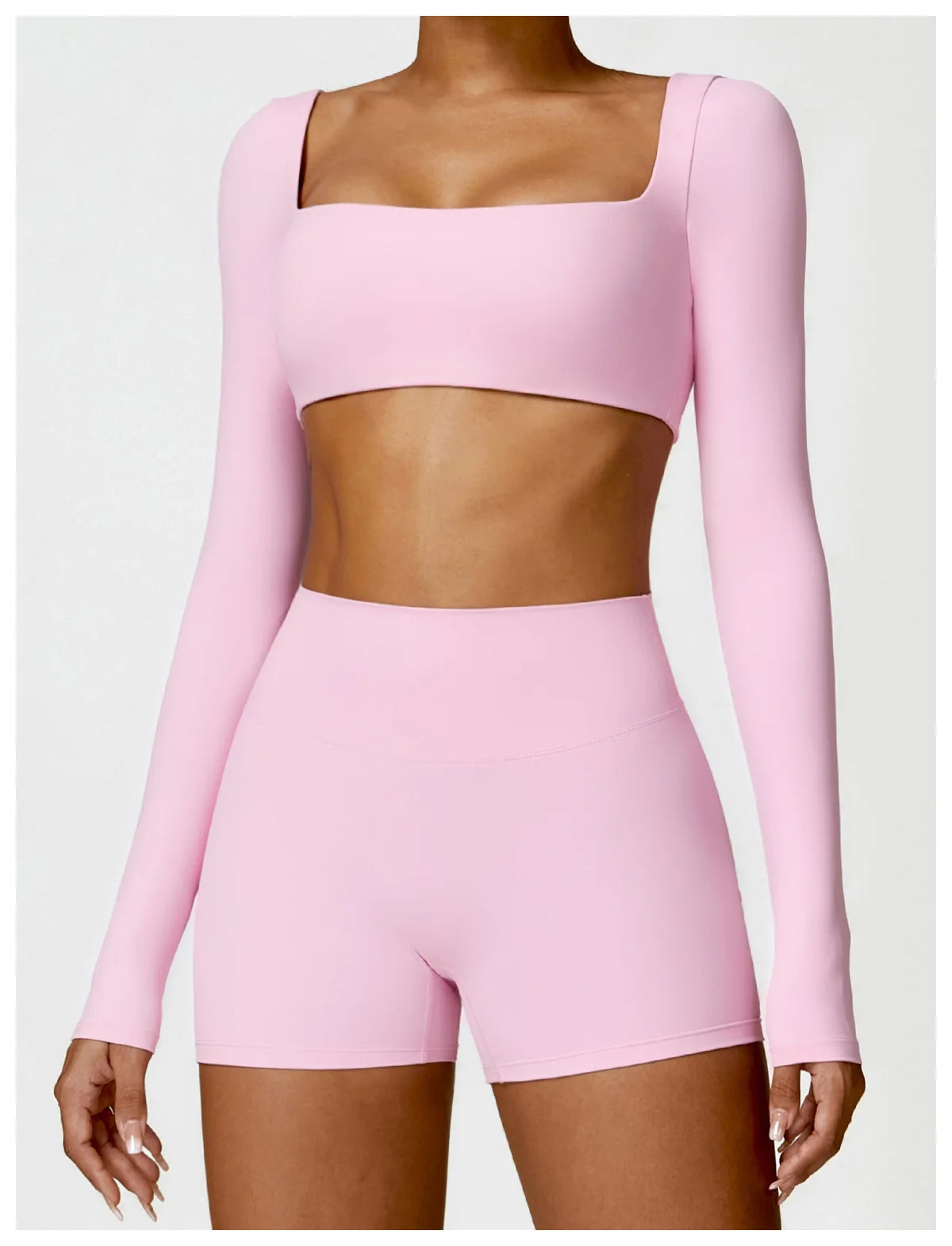 Women's Long Sleeve Yoga Shirt – Gym Push-Up Fitness Top