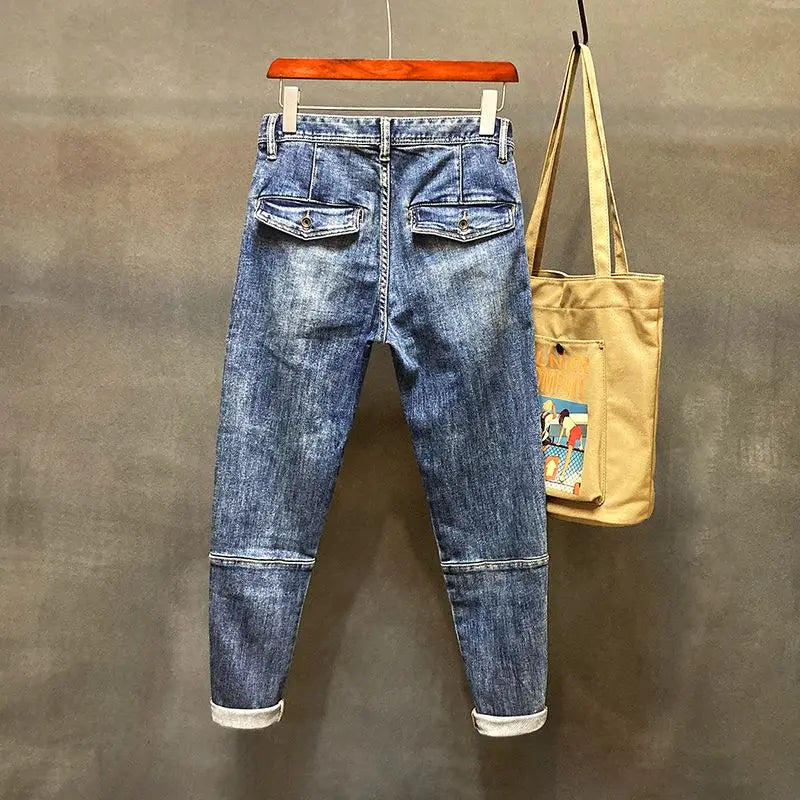 Men’s Harem Vintage Ripped Jeans