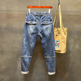 Men’s Harem Vintage Ripped Jeans