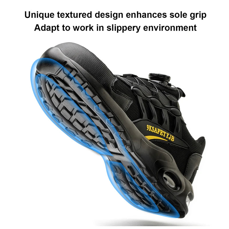 Men Air Cushion Safety Sneakers