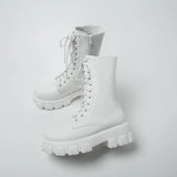 Women Mid Calf Boots Waterproof Rain Shoes