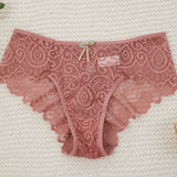 Mid Waist Lace Panties