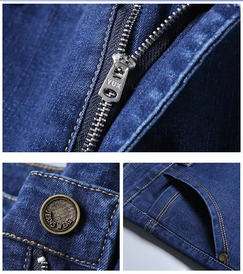 Men’s Classic Black Biker Jeans