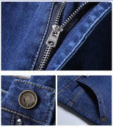 Men’s Classic Black Biker Jeans