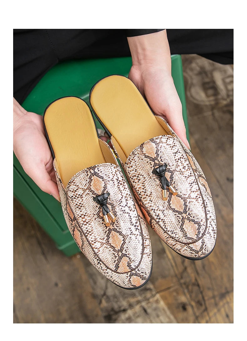 Men Leather Mules