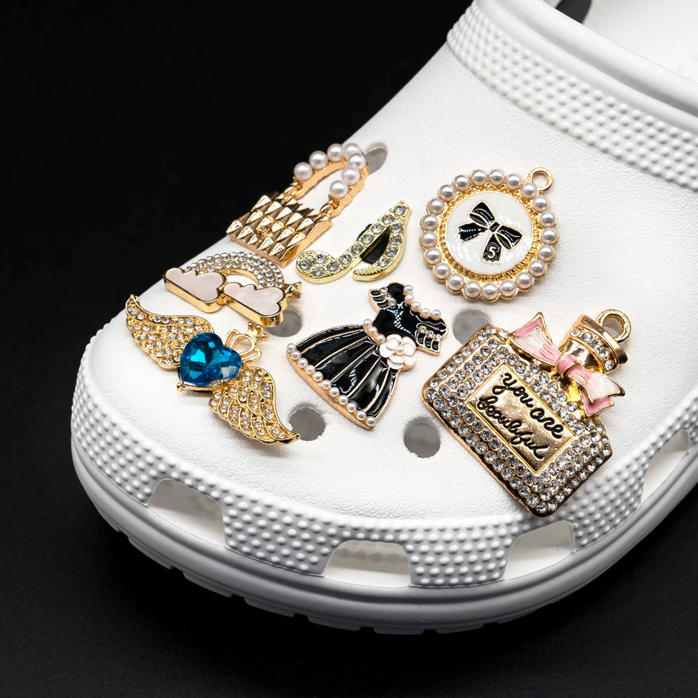 Women Metal Designer Shoe Charms Accessories