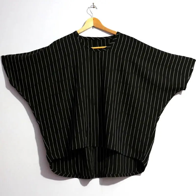 Men's Plus Size Striped Vintage T-Shirt – Loose Fit