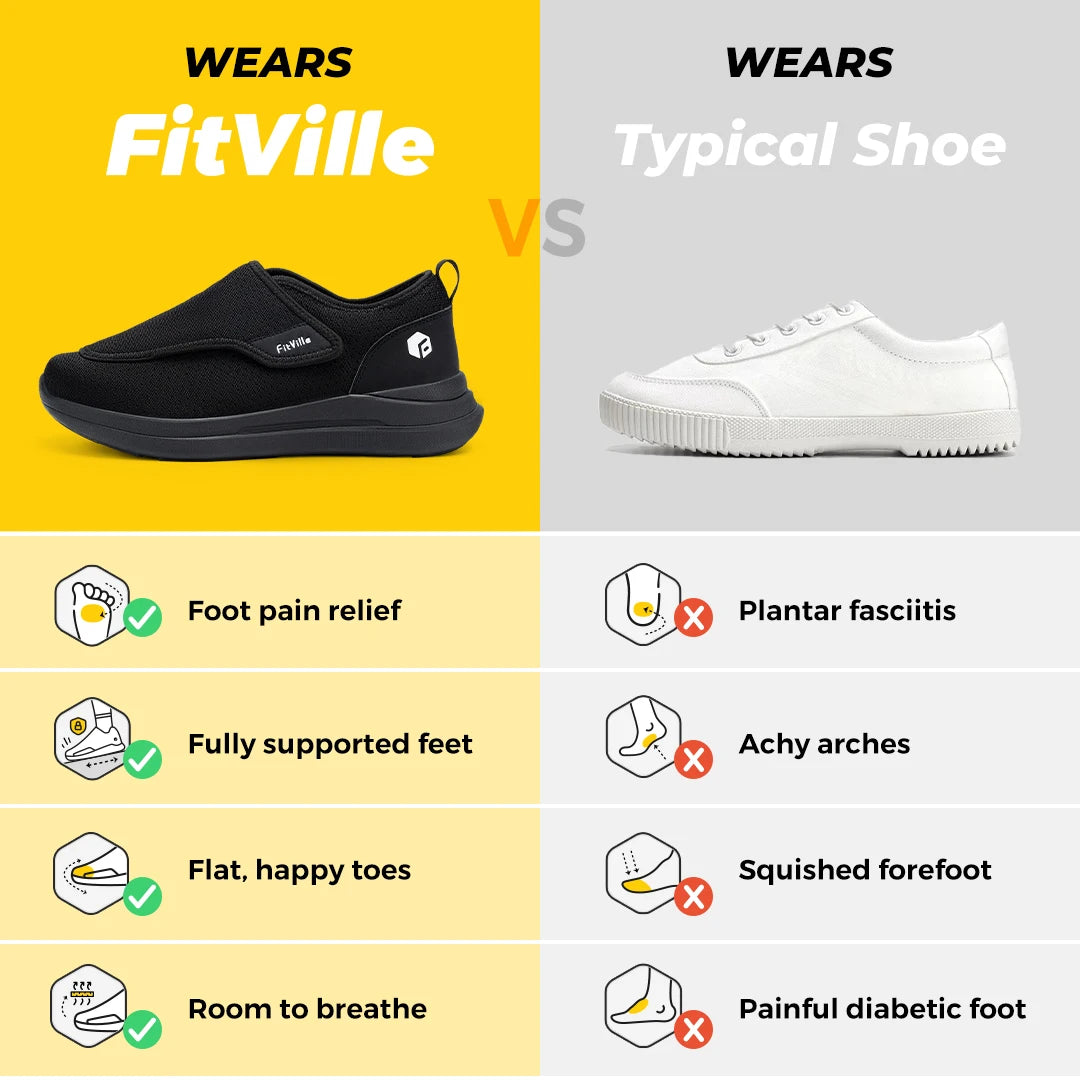 Men Extra Wide Orthopedic Shoes