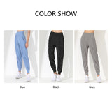 Hearuisavy Loose Quick-Dry Yoga Pants – Pleated Jogging Capris with Pockets