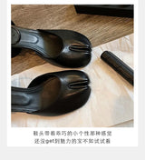 Women’s Leather Square Toe High Heel Pumps