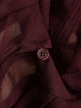 Rufflynn™ – Translucent Ruffle Blouse (V-Neck, Hollow-Out Chic for Spring/Summer)