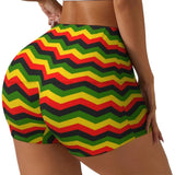 Women High Waist Skinny Shorts