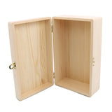 Wooden Storage Box with Lid & Lock