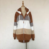 Women's Plus Size Long Teddy Bear Coat