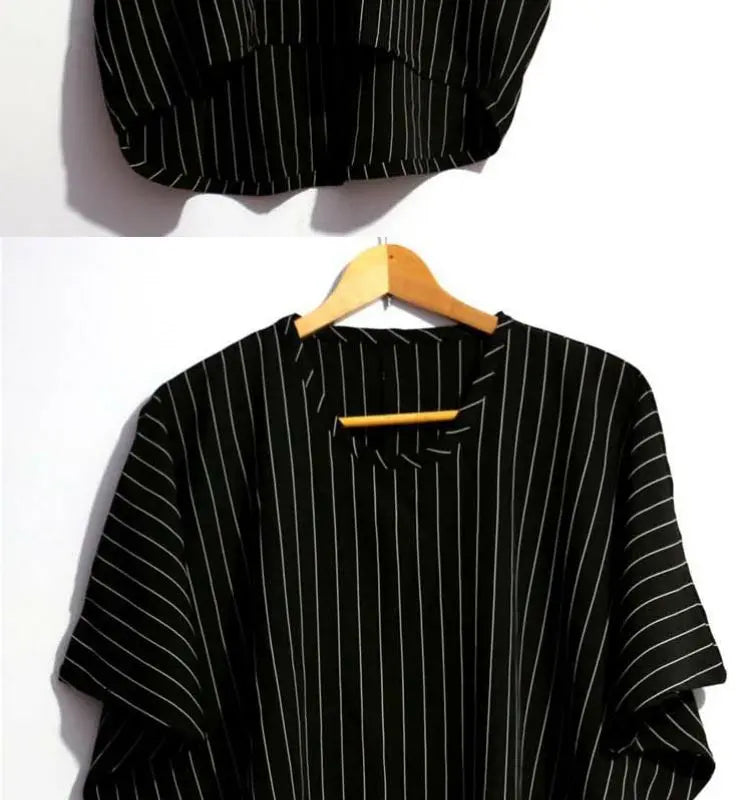 Men's Plus Size Striped Vintage T-Shirt – Loose Fit