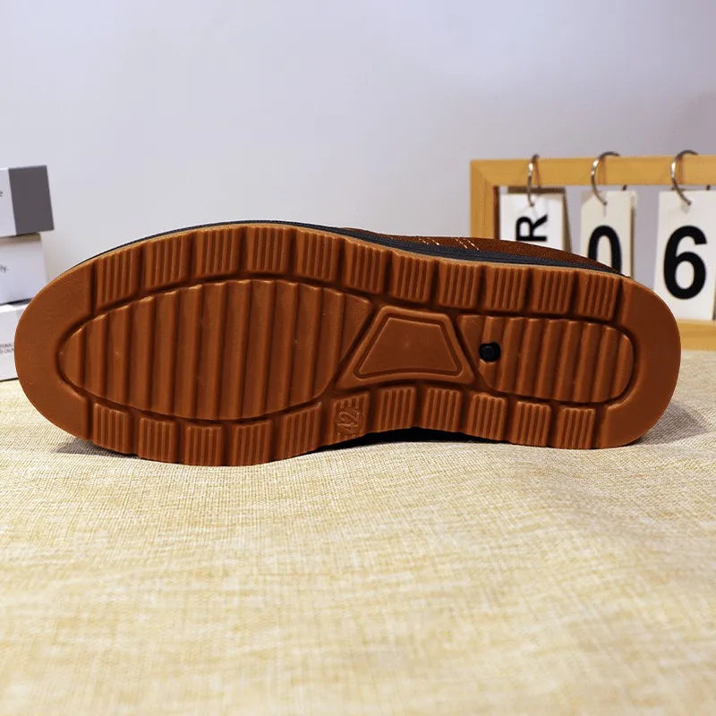 Men’s Traditional Plaid Slip-On Loafers