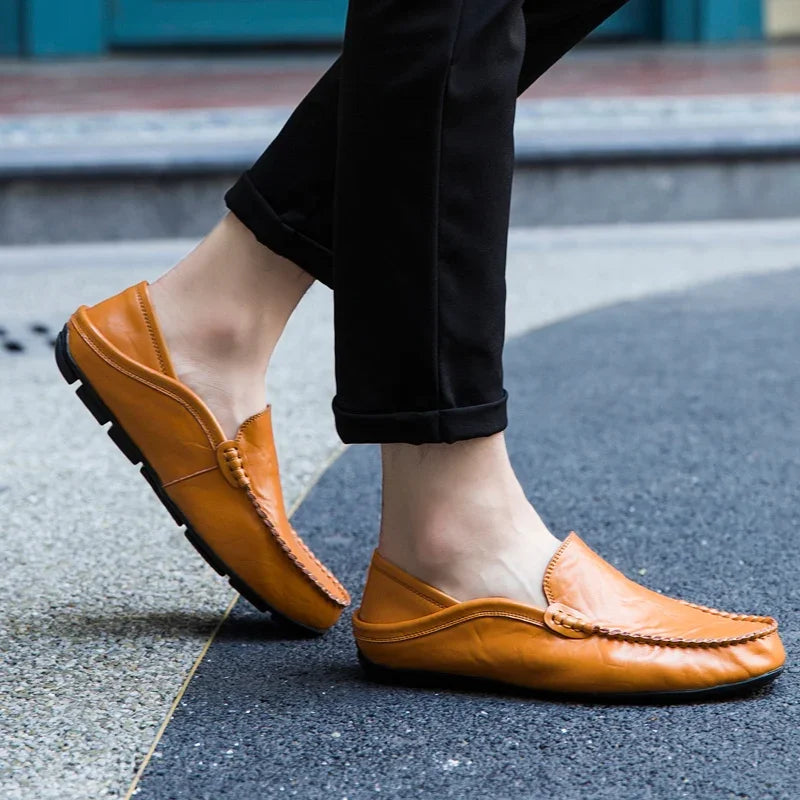 Men Genuine Leather Casual Loafers