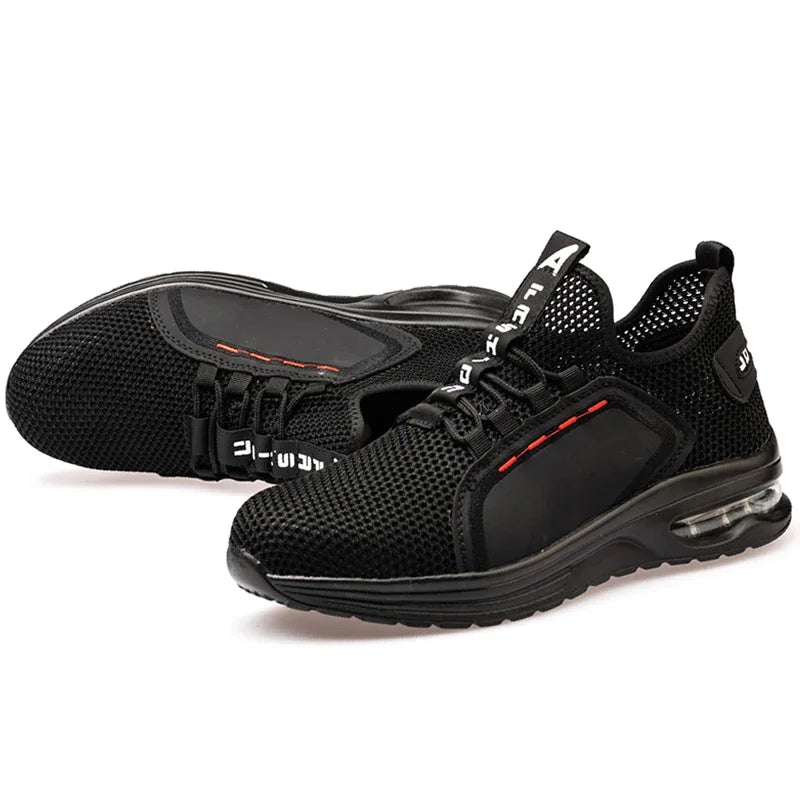 Women Safety Shoes Anti Smash Protective Sneakers