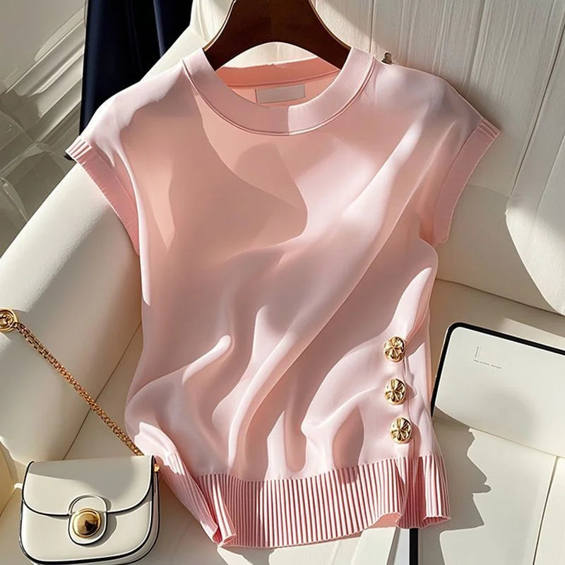 Women's Sleeveless Summer Knit Pullover