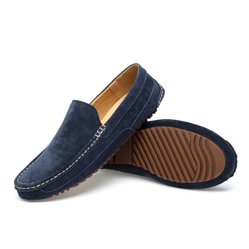 Men’s 2025 Luxury Suede Boat Loafers