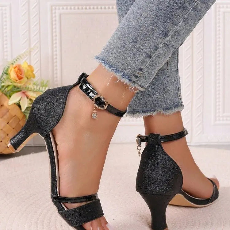 Open Toe Thin Heels – Luxury Party Sandals