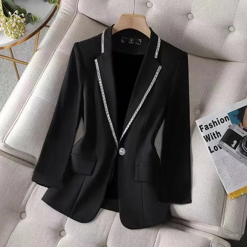 ShineGlam™ – Sequin Blazer (Glitter Glam for Spring/Autumn, Night Out Outerwear)