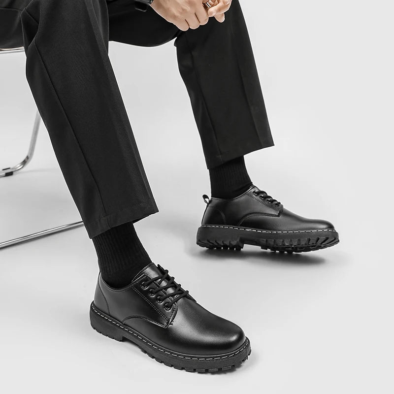 Fashionable Men's Formal Shoes Paired with Suits for Formal Occasions Dating Men's Business Casual Shoes Simple and Versatile