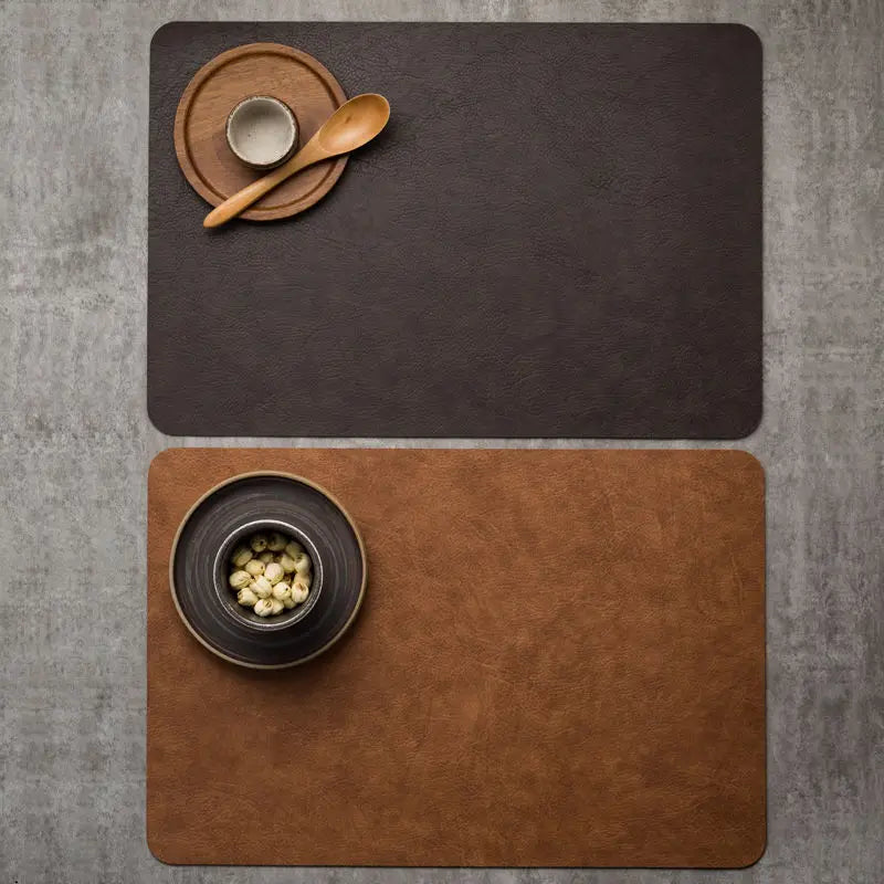 Leather Placemats Set