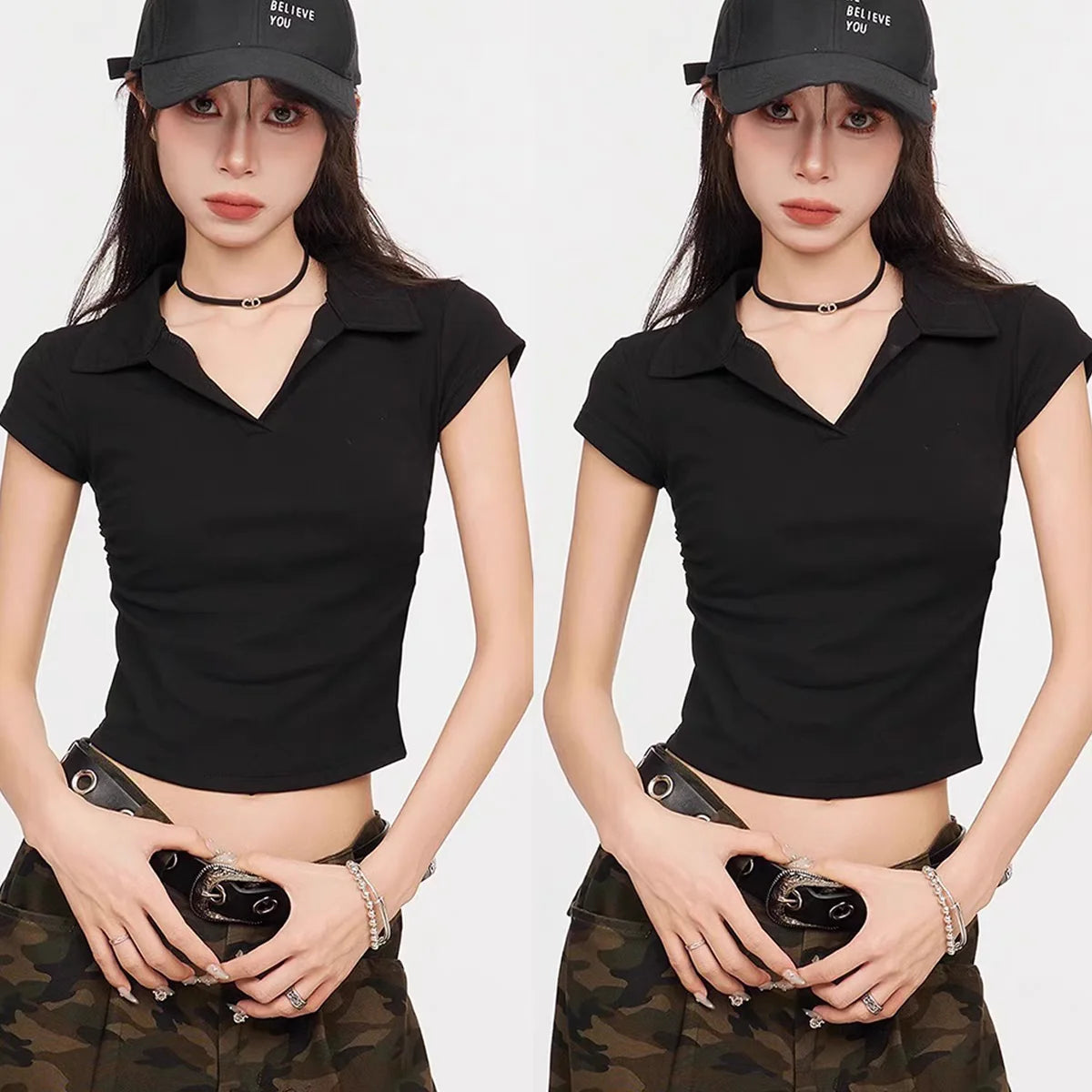Luna Essential Crop Polo