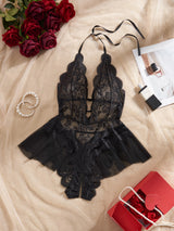 Plus Size Lace Bodysuit