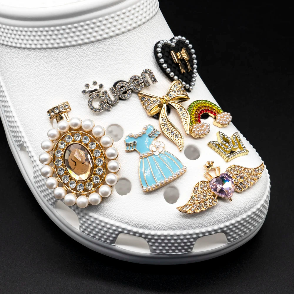 Women Metal Designer Shoe Charms Accessories